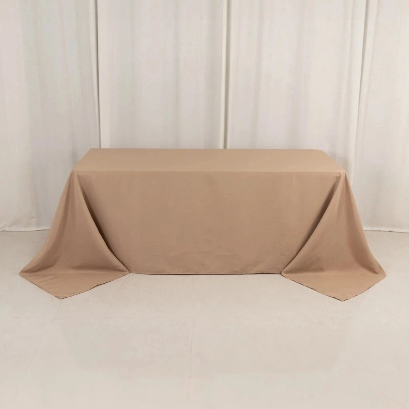 90 x 132 inch Premium Polyester Rectangular Tablecloth