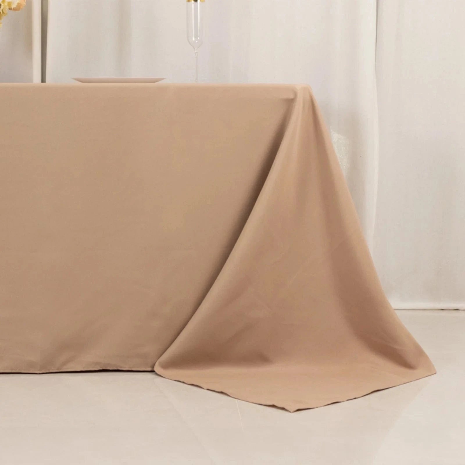 90 x 132 inch Premium Polyester Rectangular Tablecloth