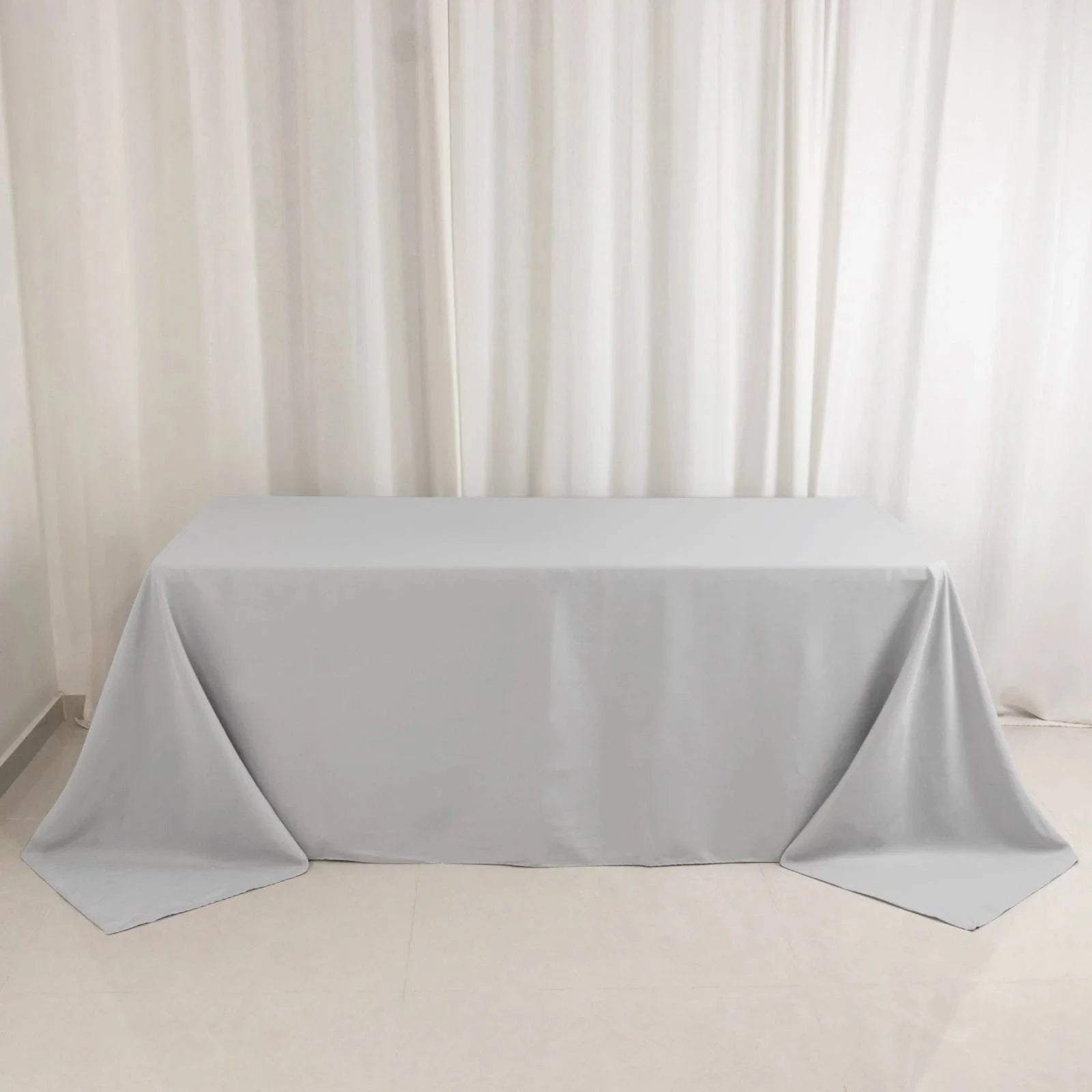 90 x 132 inch Premium Polyester Rectangular Tablecloth