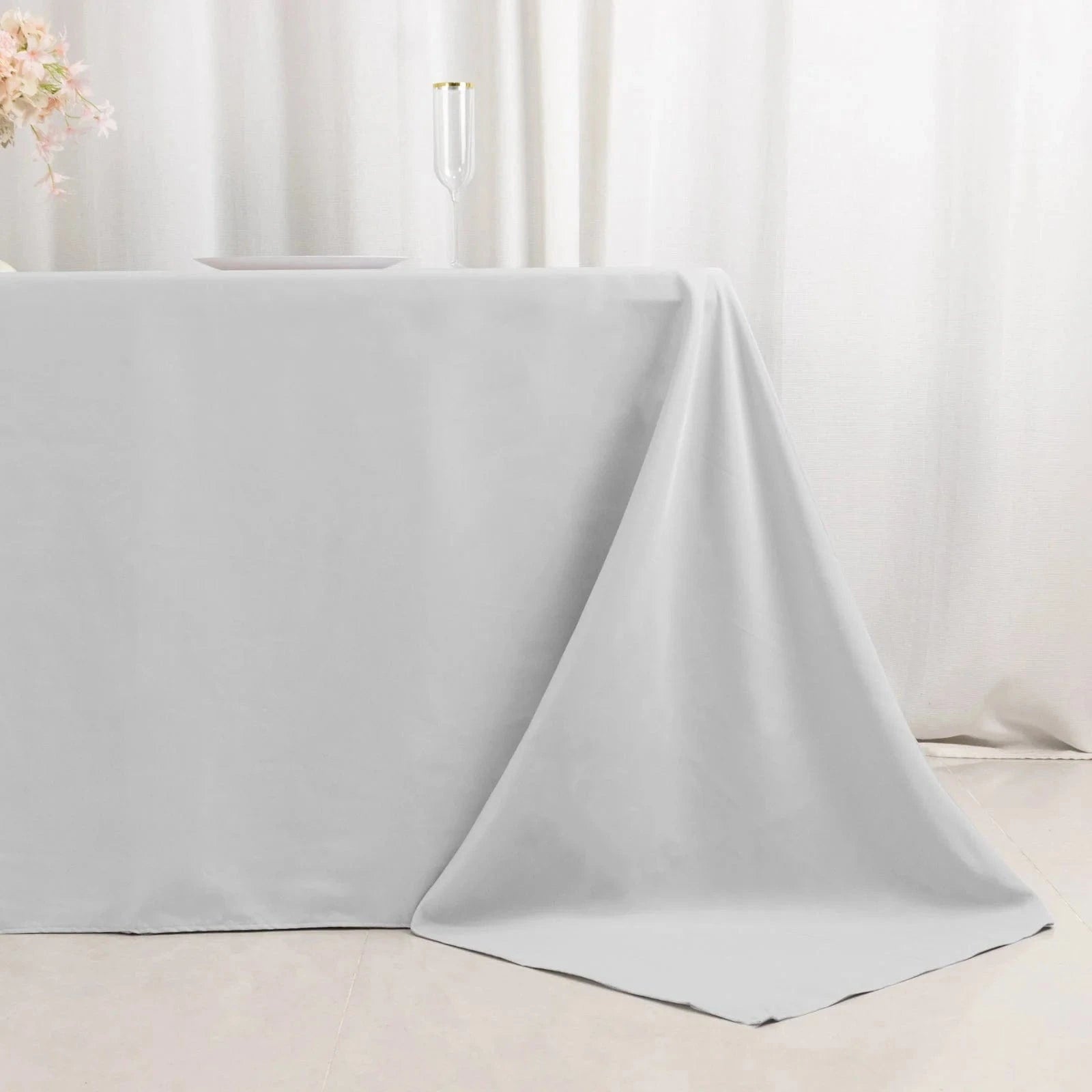90 x 132 inch Premium Polyester Rectangular Tablecloth