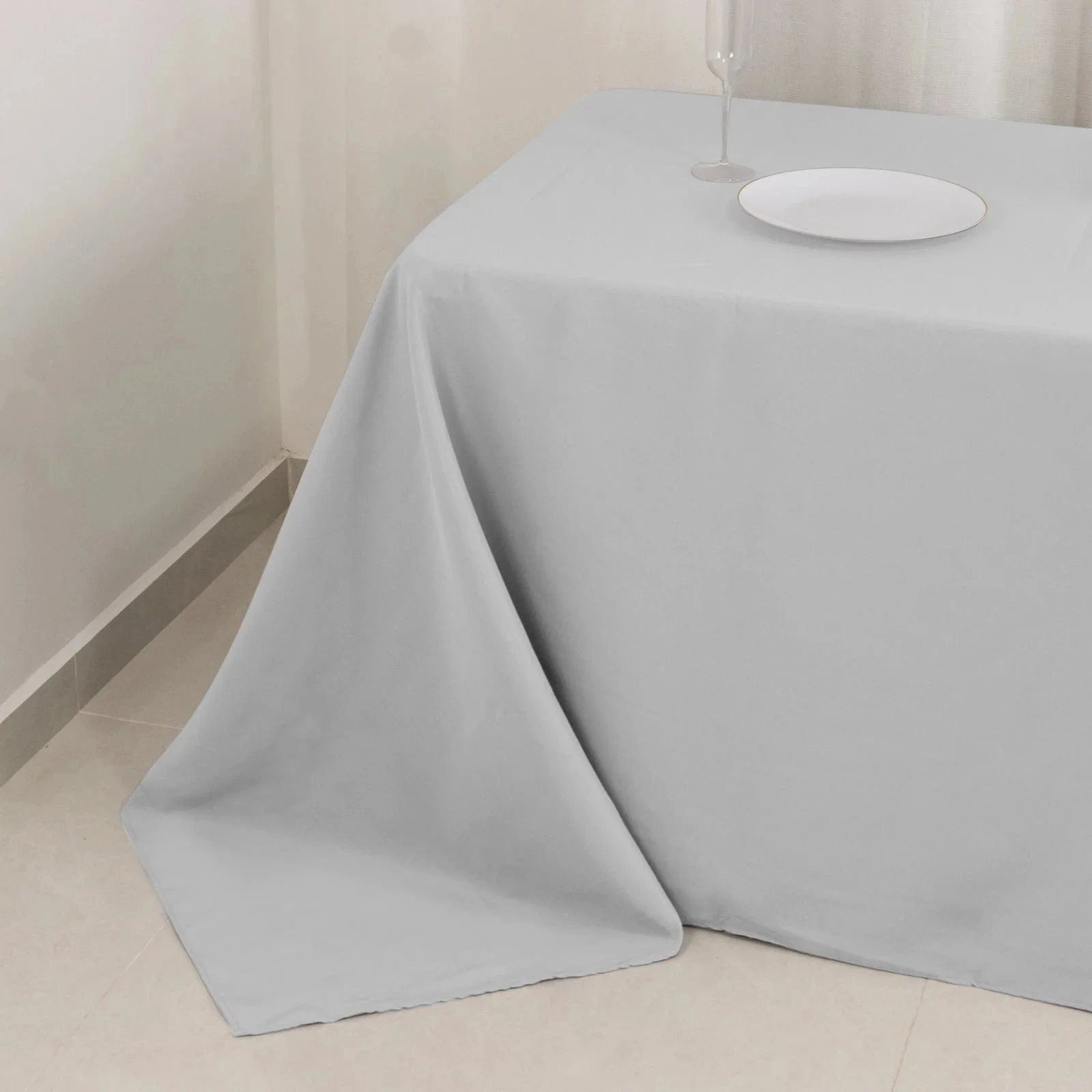 90 x 132 inch Premium Polyester Rectangular Tablecloth