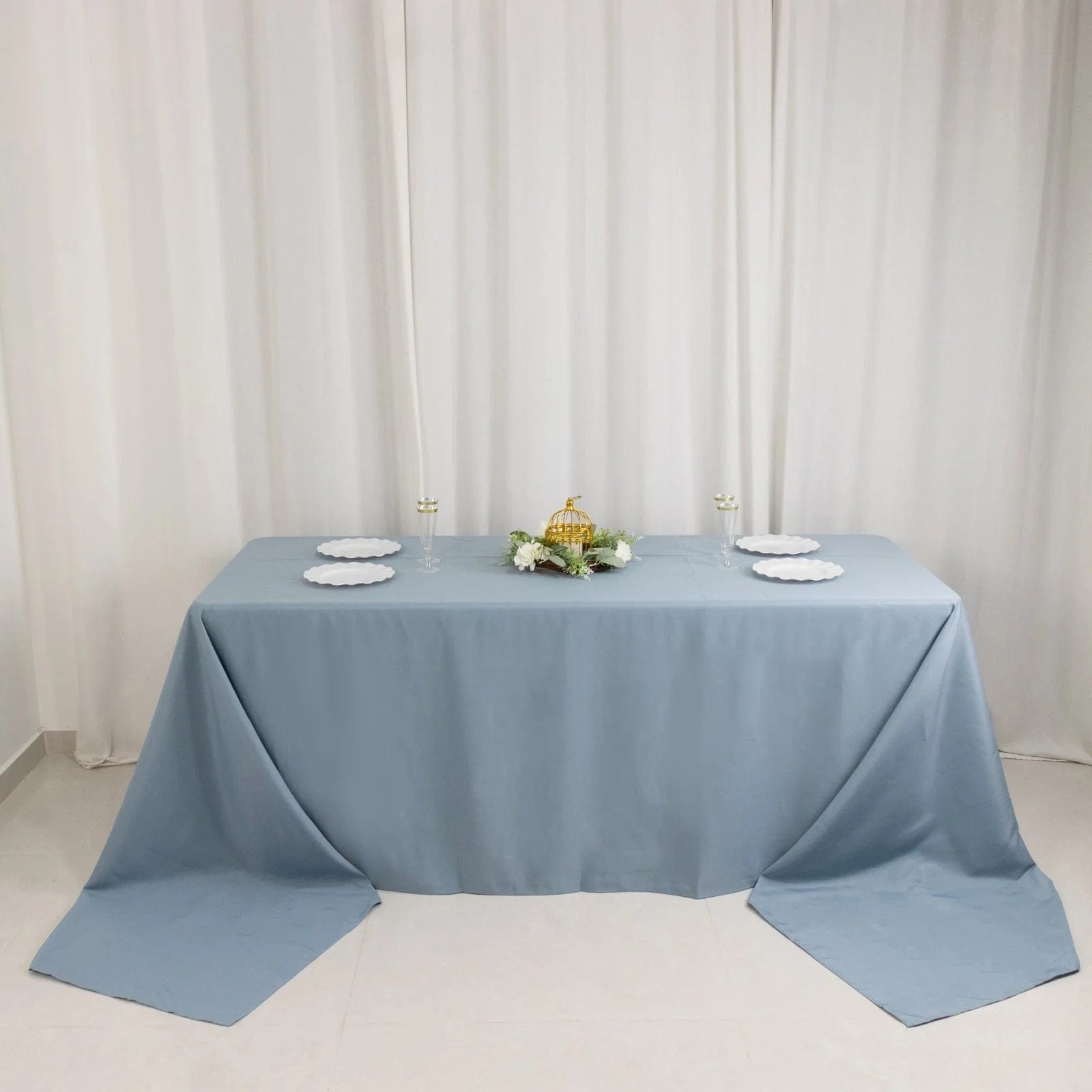 90 x 156 inch Premium Polyester Rectangular Tablecloth