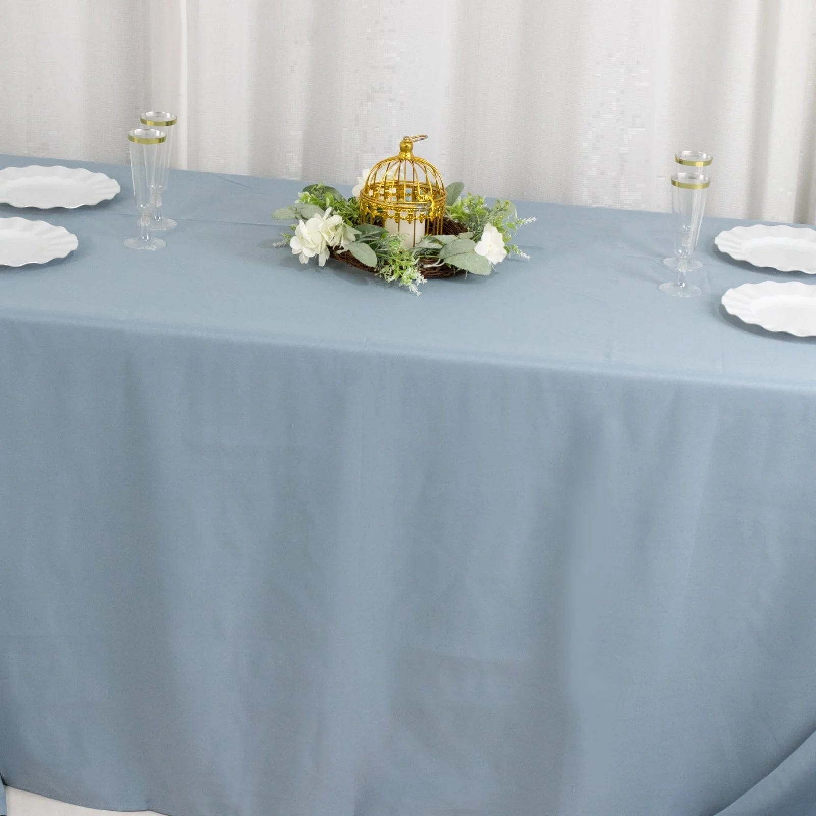 90 x 156 inch Premium Polyester Rectangular Tablecloth