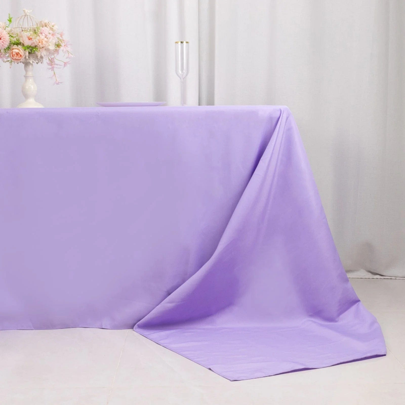 90 x 156 inch Premium Polyester Rectangular Tablecloth