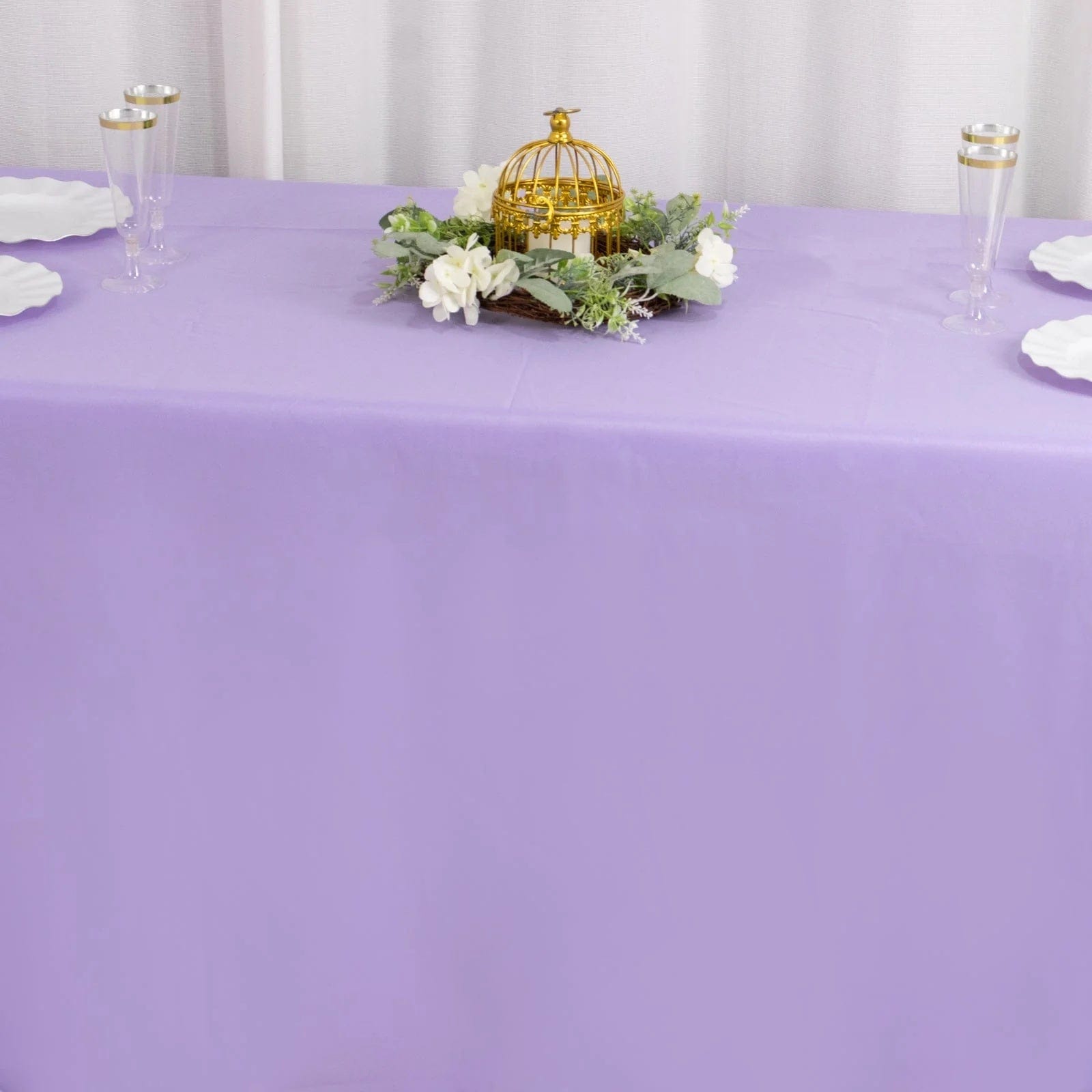90 x 156 inch Premium Polyester Rectangular Tablecloth