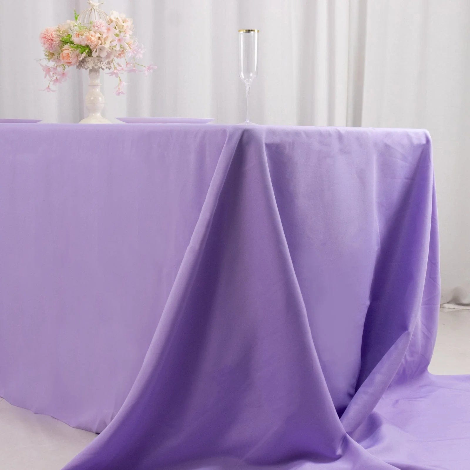 90 x 156 inch Premium Polyester Rectangular Tablecloth