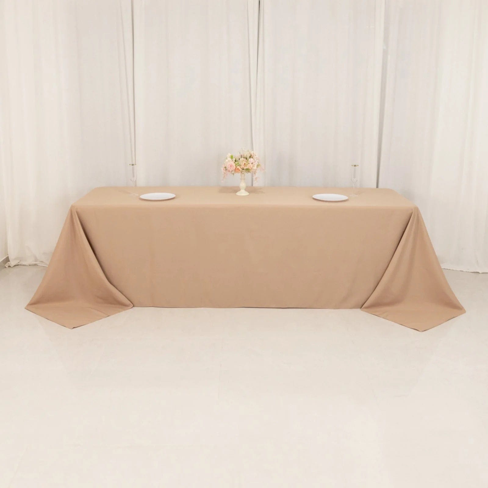 90 x 156 inch Premium Polyester Rectangular Tablecloth