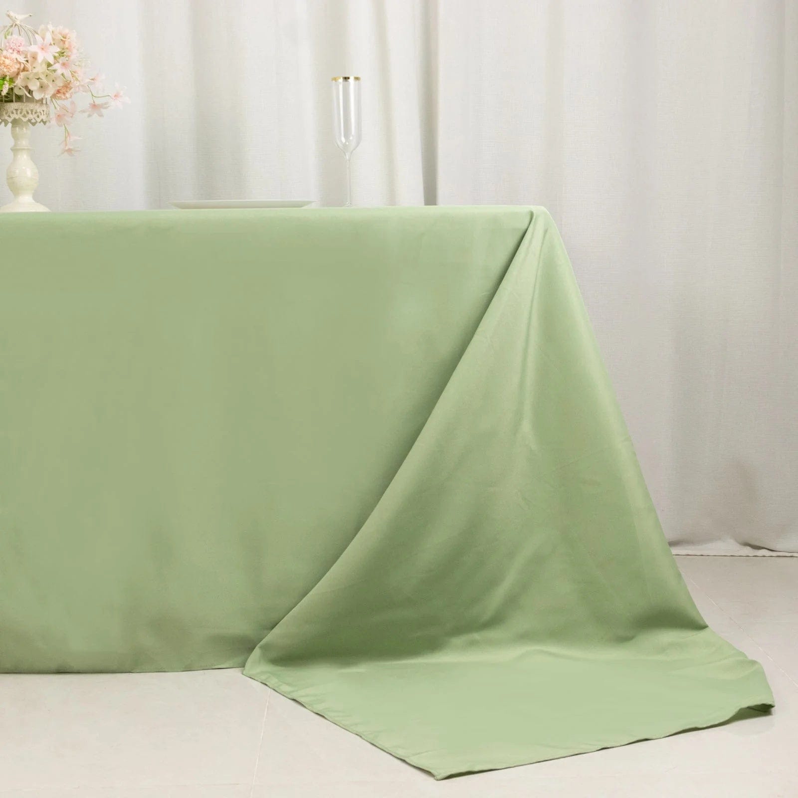 90 x 156 inch Premium Polyester Rectangular Tablecloth