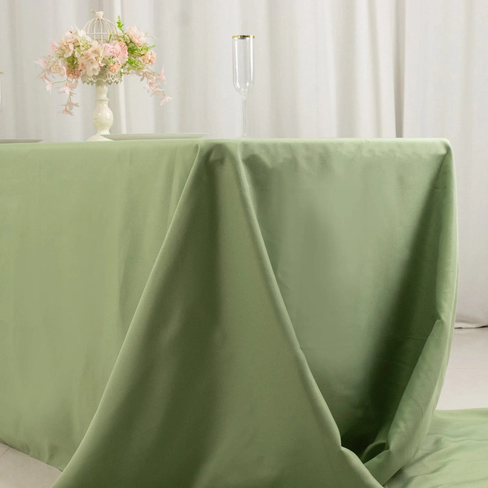 90 x 156 inch Premium Polyester Rectangular Tablecloth