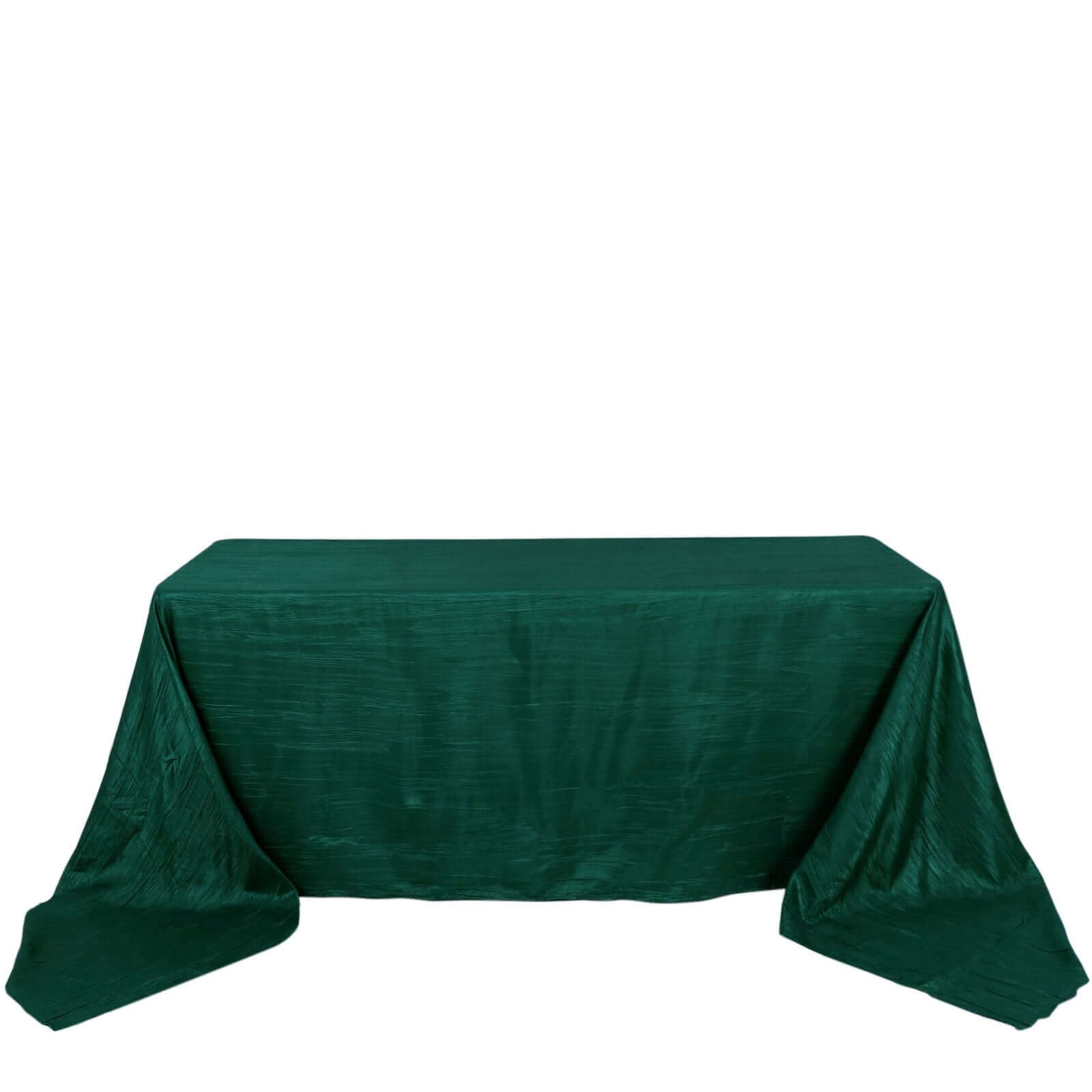 90x156 in Metallic Crinkled Taffeta Rectangular Tablecloth