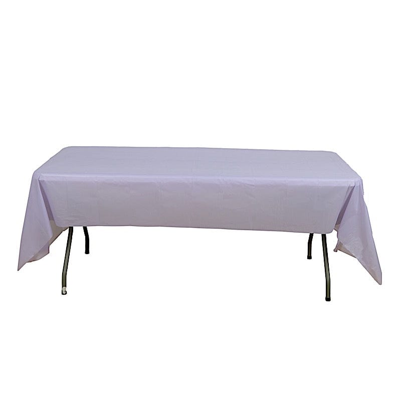 5 pcs 54x108 inch Disposable Plastic Table Covers Rectangular Tablecloths