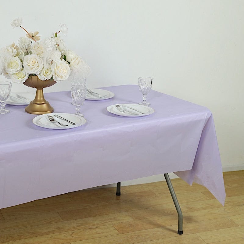 5 pcs 54x108 inch Disposable Plastic Table Covers Rectangular Tablecloths
