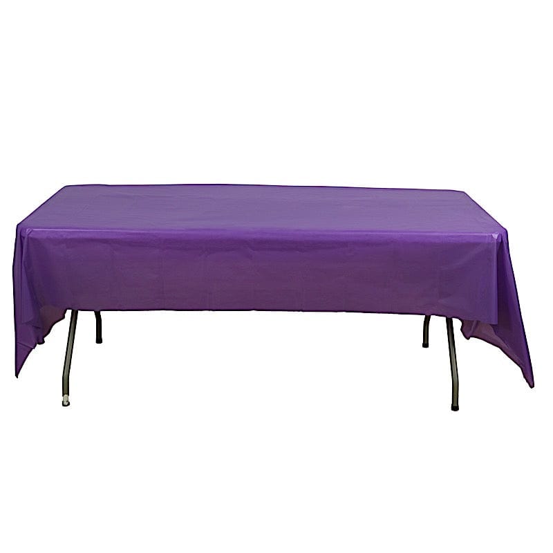 5 pcs 54x108 inch Disposable Plastic Table Covers Rectangular Tablecloths