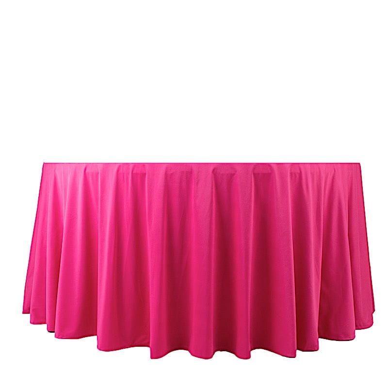 120 in Premium Scuba Polyester Round Tablecloth Party Linens