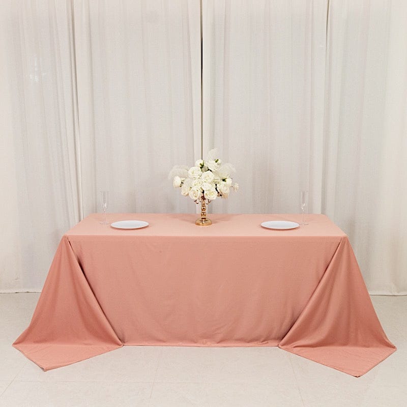90x132 in Premium Scuba Polyester Rectangle Tablecloth