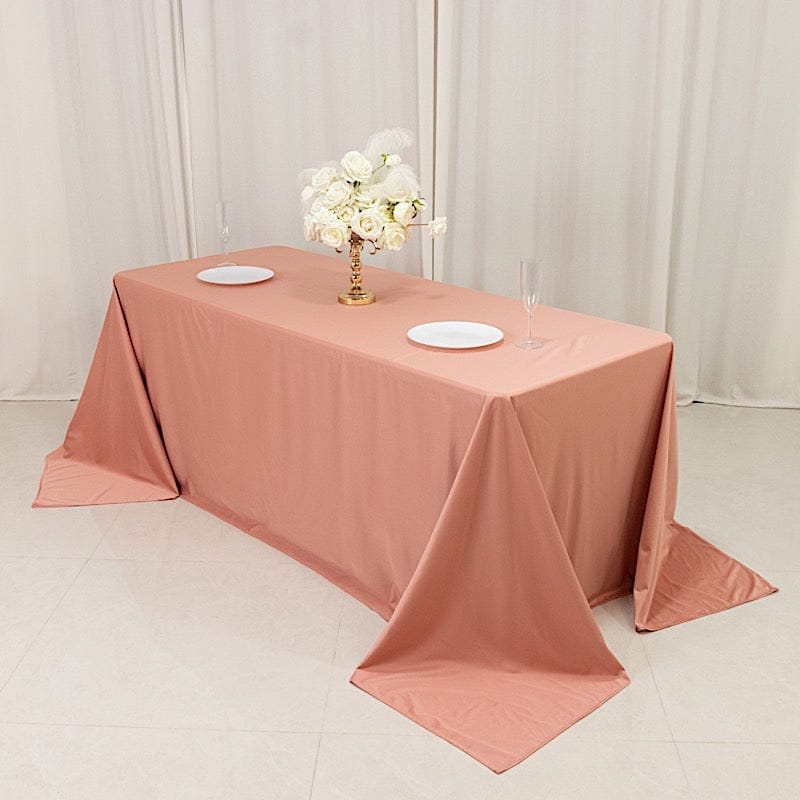 90x132 in Premium Scuba Polyester Rectangle Tablecloth
