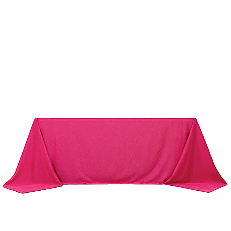 90x132 in Premium Scuba Polyester Rectangle Tablecloth