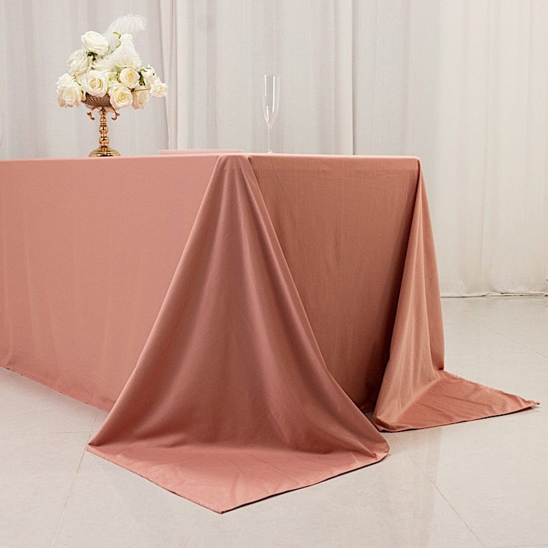 90x156 in Premium Scuba Polyester Rectangle Tablecloth