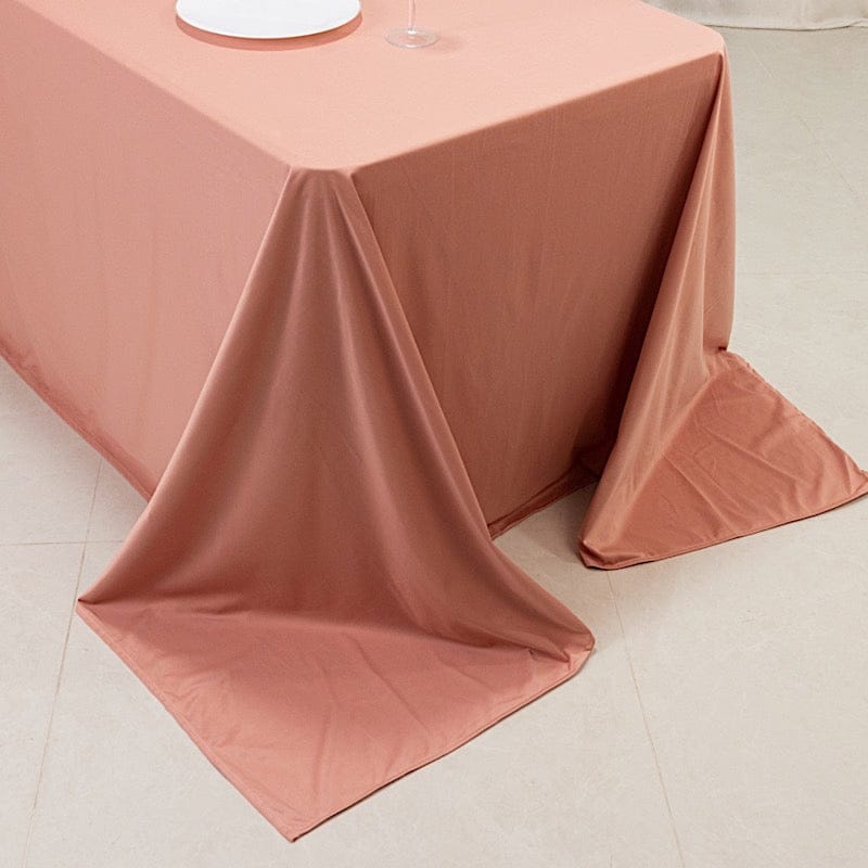 90x156 in Premium Scuba Polyester Rectangle Tablecloth