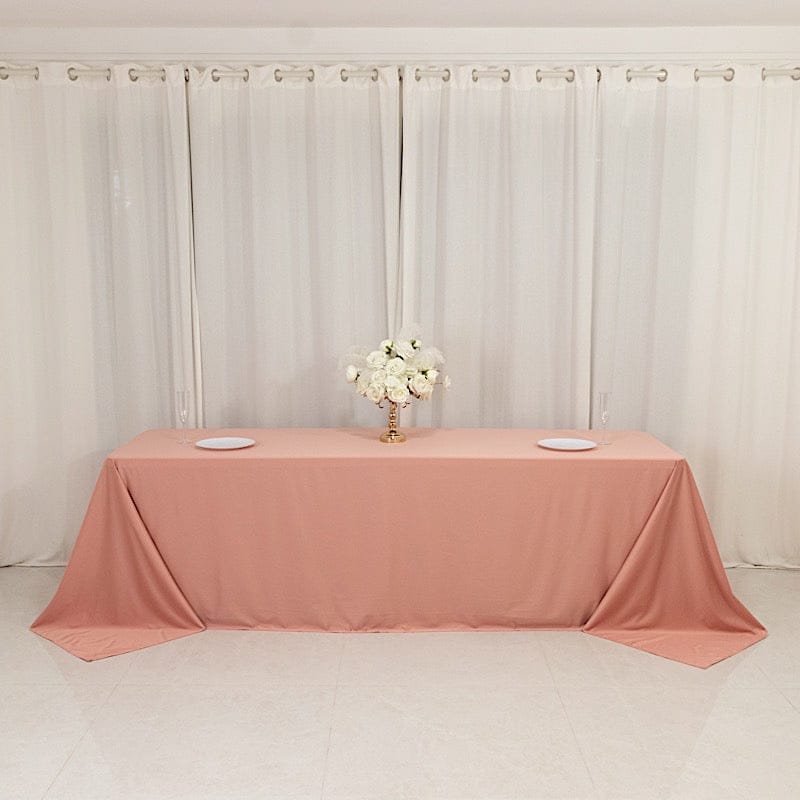 90x156 in Premium Scuba Polyester Rectangle Tablecloth