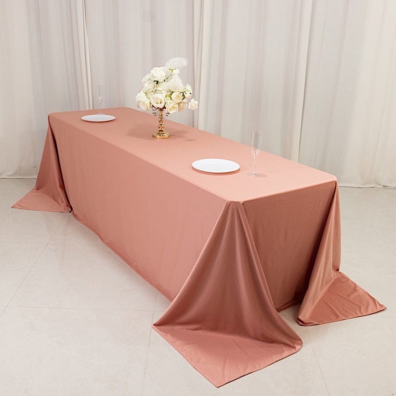 90x156 in Premium Scuba Polyester Rectangle Tablecloth