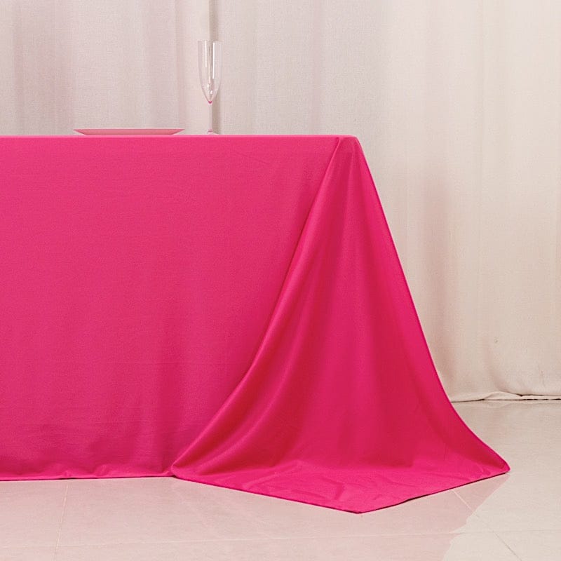 90x156 in Premium Scuba Polyester Rectangle Tablecloth