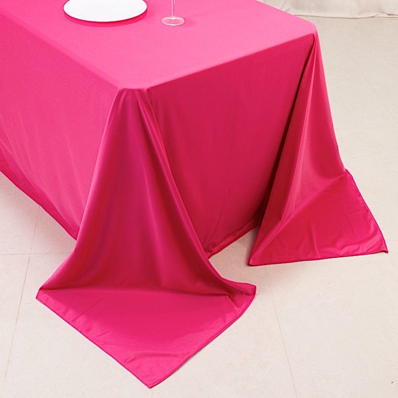 90x156 in Premium Scuba Polyester Rectangle Tablecloth
