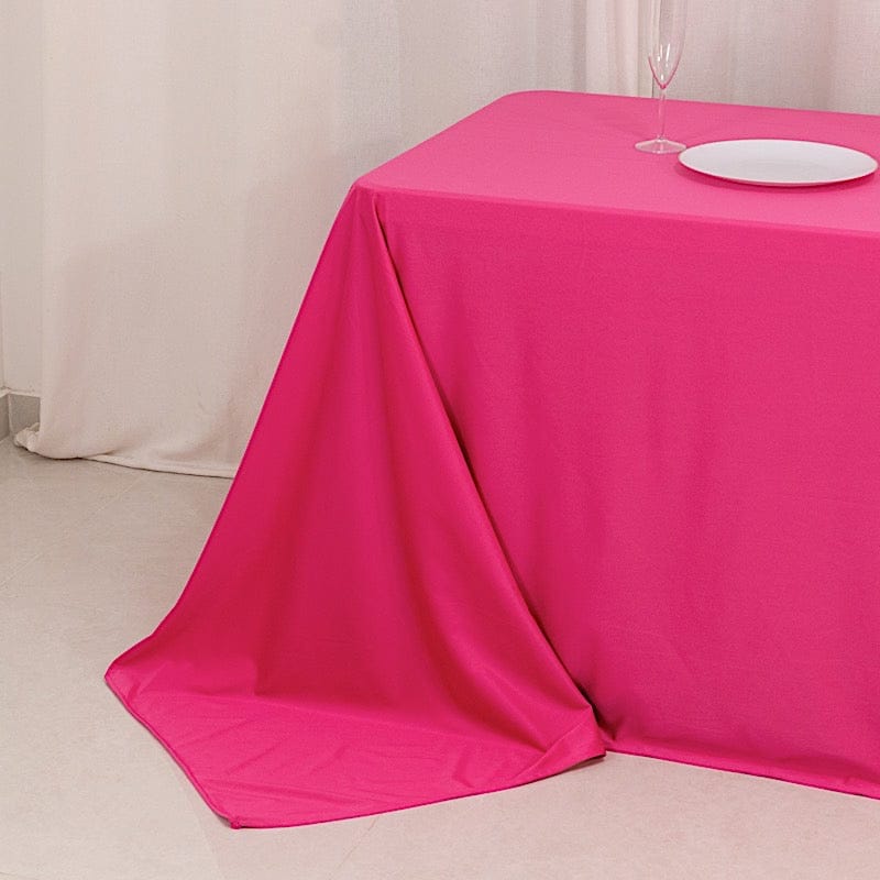 90x156 in Premium Scuba Polyester Rectangle Tablecloth