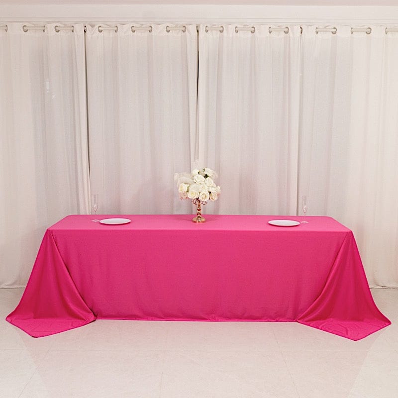 90x156 in Premium Scuba Polyester Rectangle Tablecloth