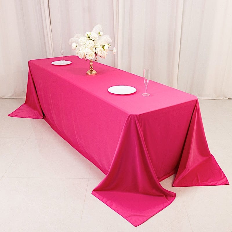 90x156 in Premium Scuba Polyester Rectangle Tablecloth