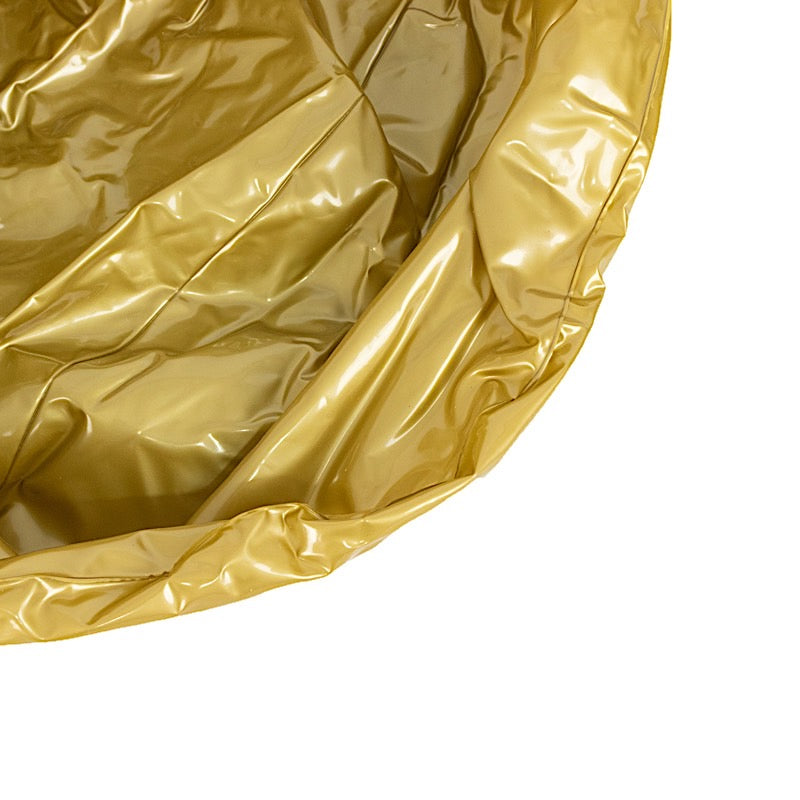 2 Gold Round Vinyl Inflatable Beach Balls