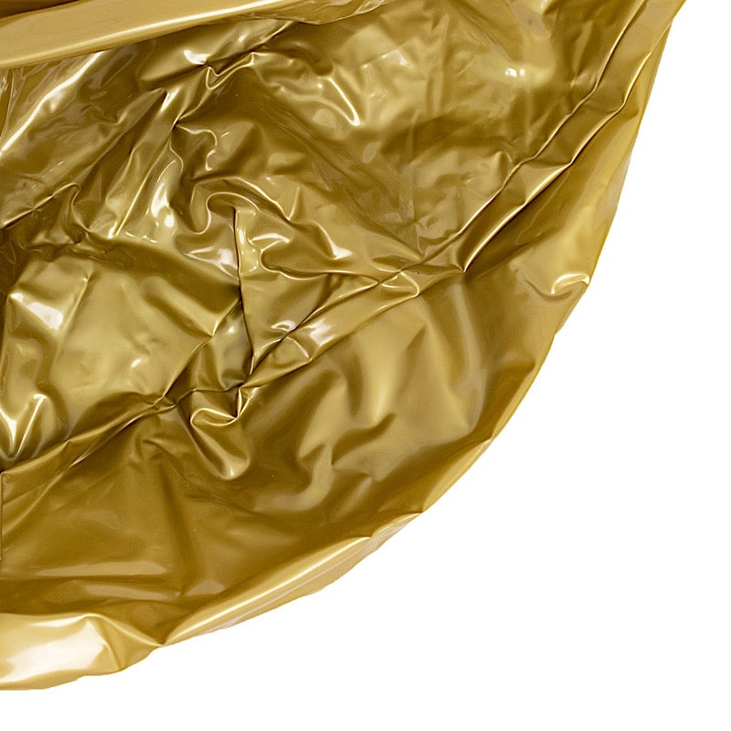 2 Gold Round Vinyl Inflatable Beach Balls