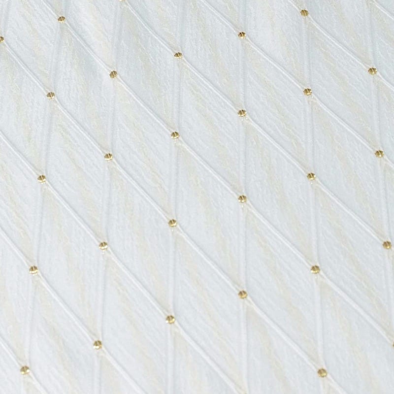 12x108 in Jacquard Table Runner Diamond Trellis with Gold Accent Dots