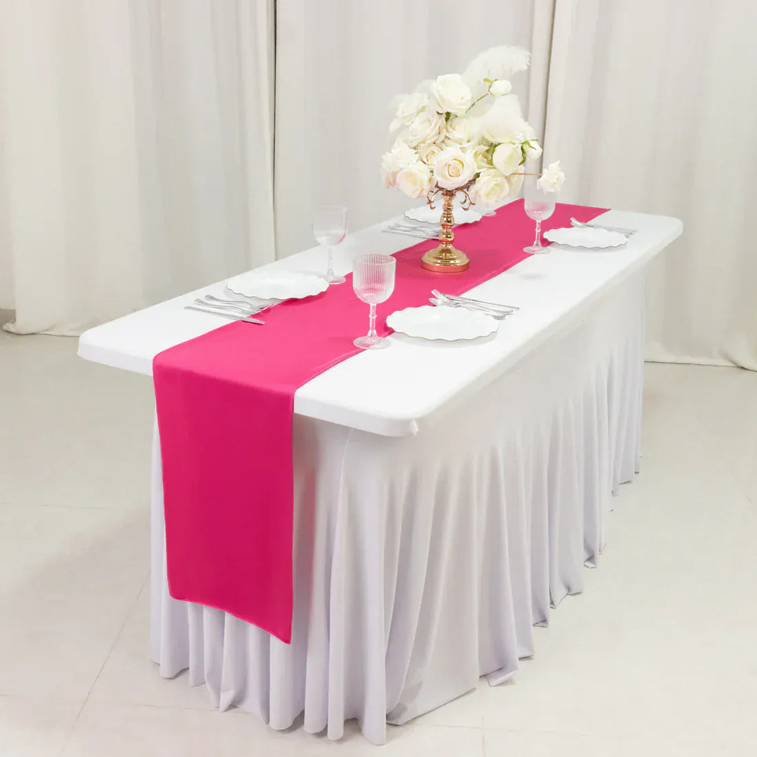 12x108 in Premium Scuba Polyester Table Runner