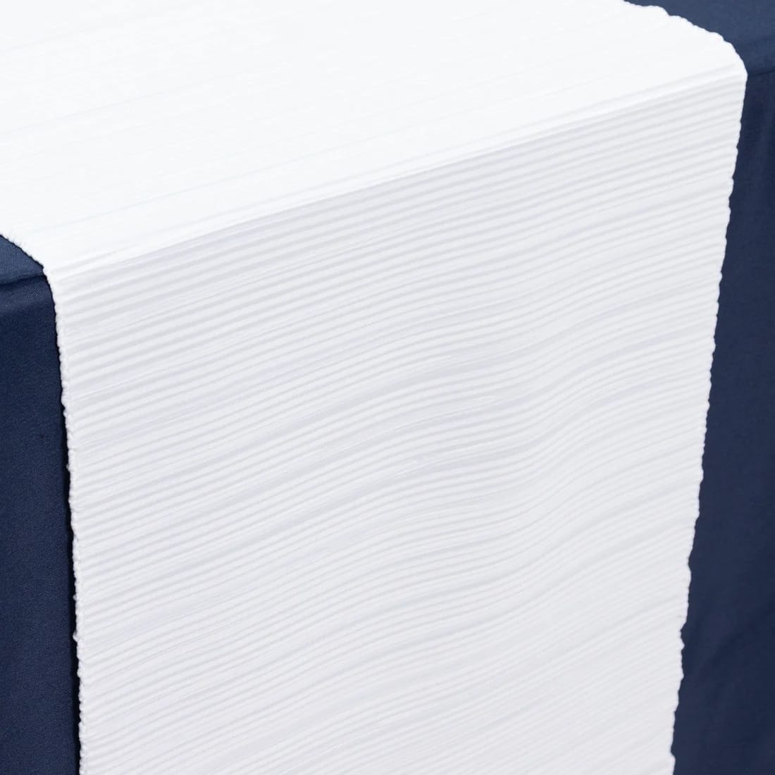 12x108 in Scuba Polyester Accordion Pleated Table Runner