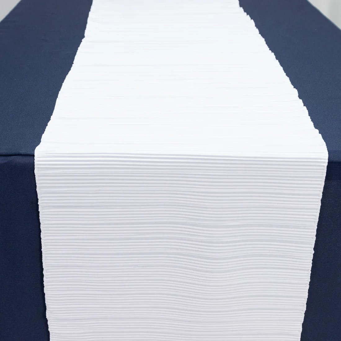 12x108 in Scuba Polyester Accordion Pleated Table Runner