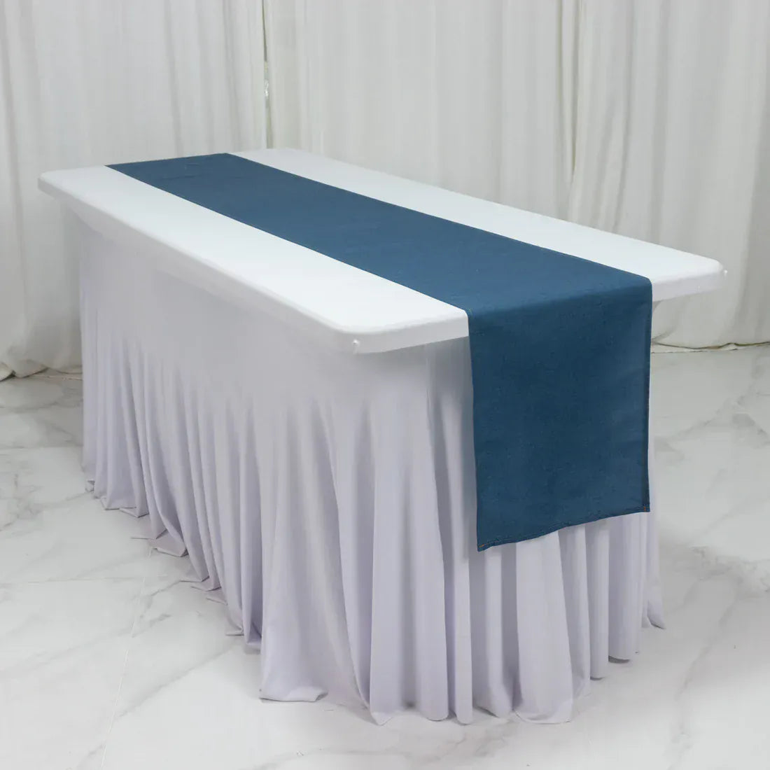 12x108 in Polyester Table Top Runner Wedding Party Linens