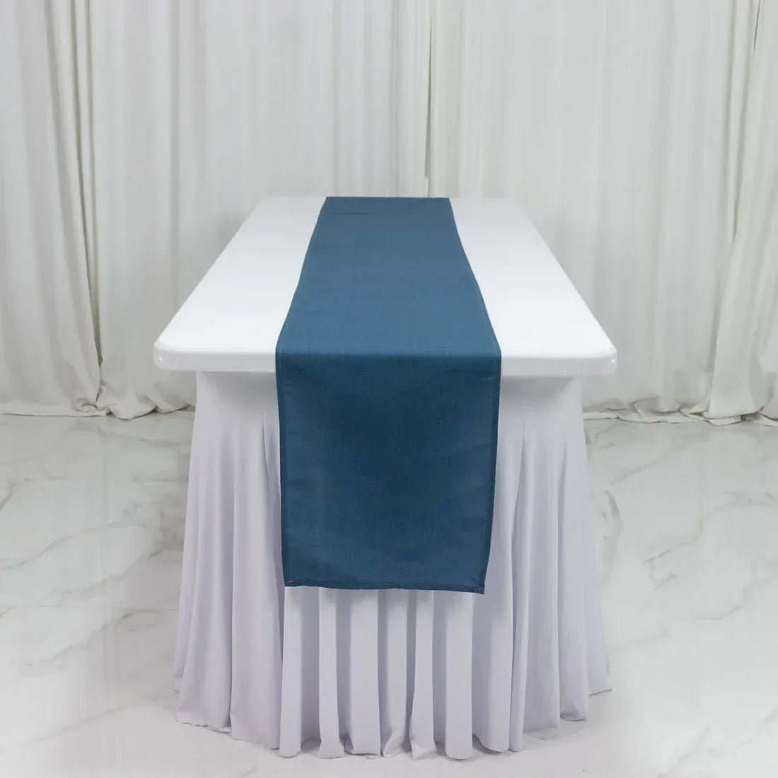 12x108 in Polyester Table Top Runner Wedding Party Linens