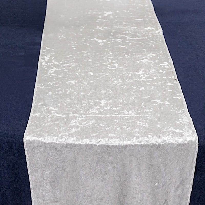 12x108 in Premium Crushed Velvet Table Runner
