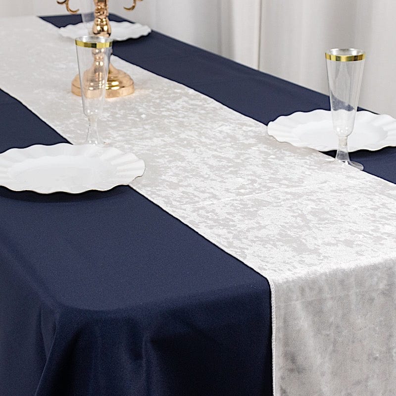 12x108 in Premium Crushed Velvet Table Runner