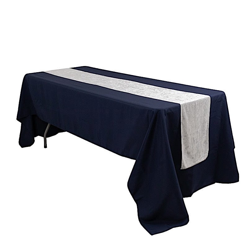 12x108 in Premium Crushed Velvet Table Runner