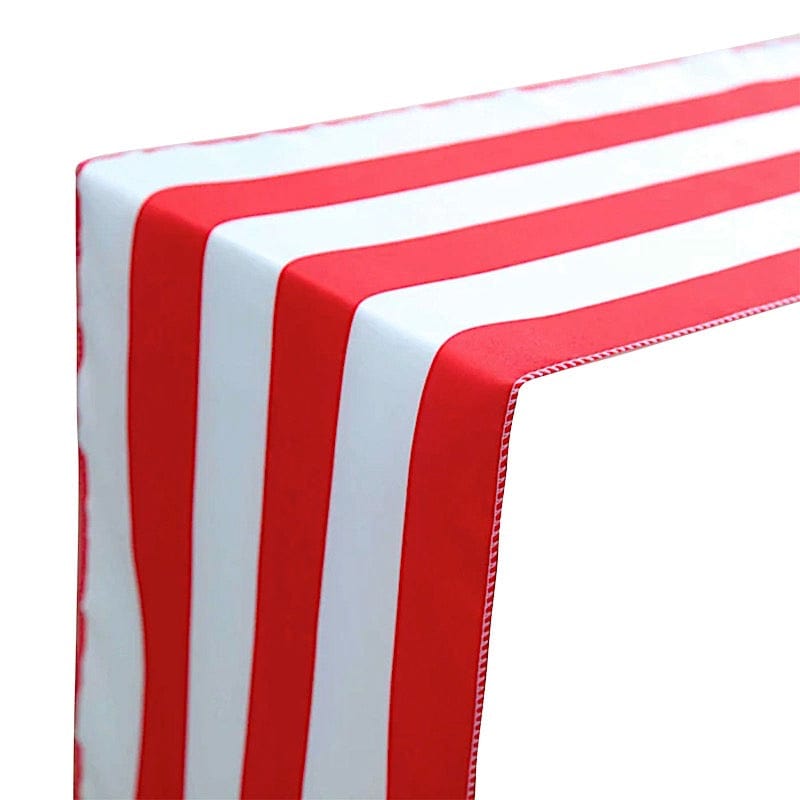 12x108 in Stripes Satin Table Top Runner Wedding Party Linens