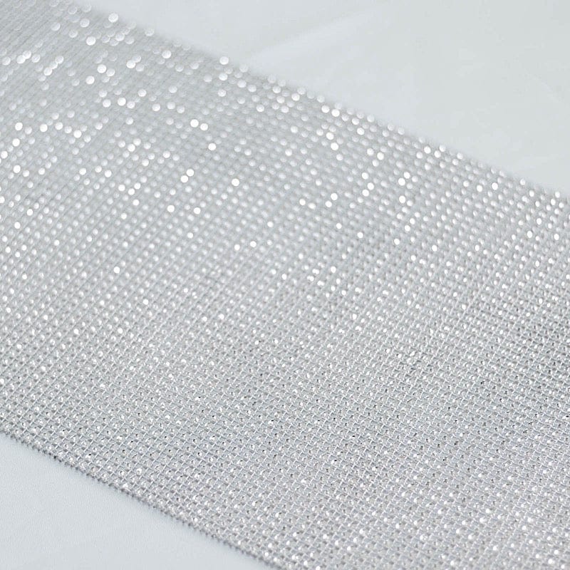 10x108 in Faux Diamond Rhinestones Plastic Table Runner