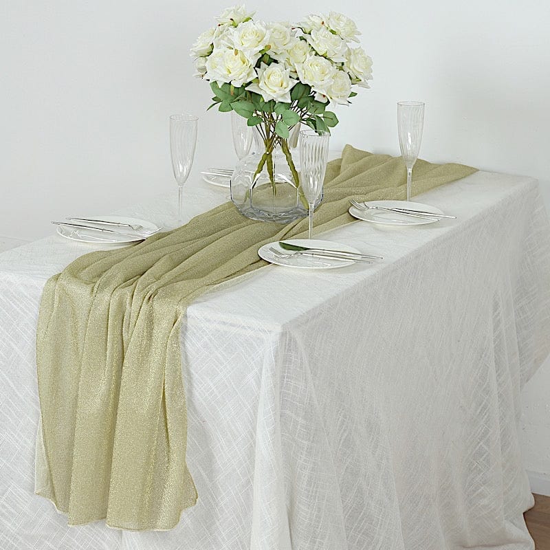 27x120 in Glitter Gauze Table Runner