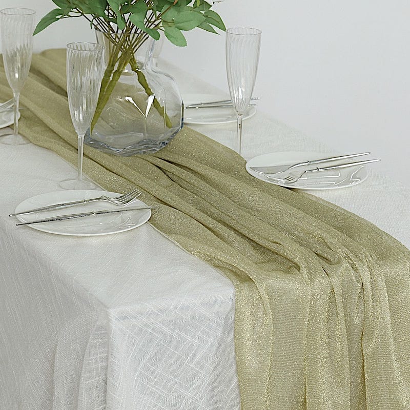 27x120 in Glitter Gauze Table Runner