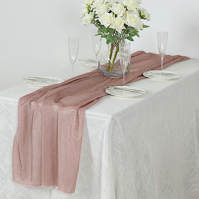 27x120 in Glitter Gauze Table Runner