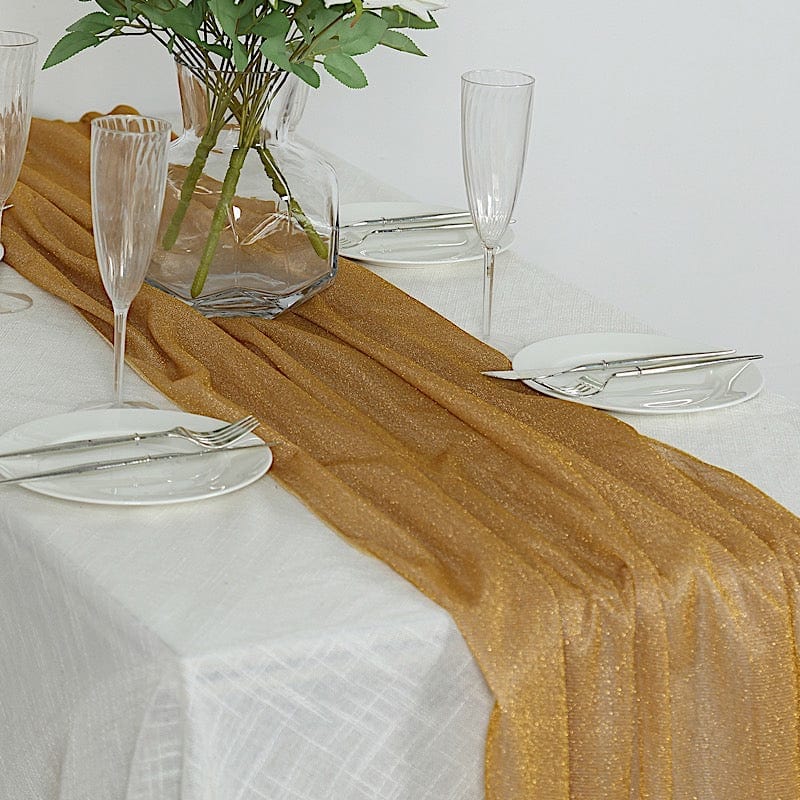 27x120 in Glitter Gauze Table Runner