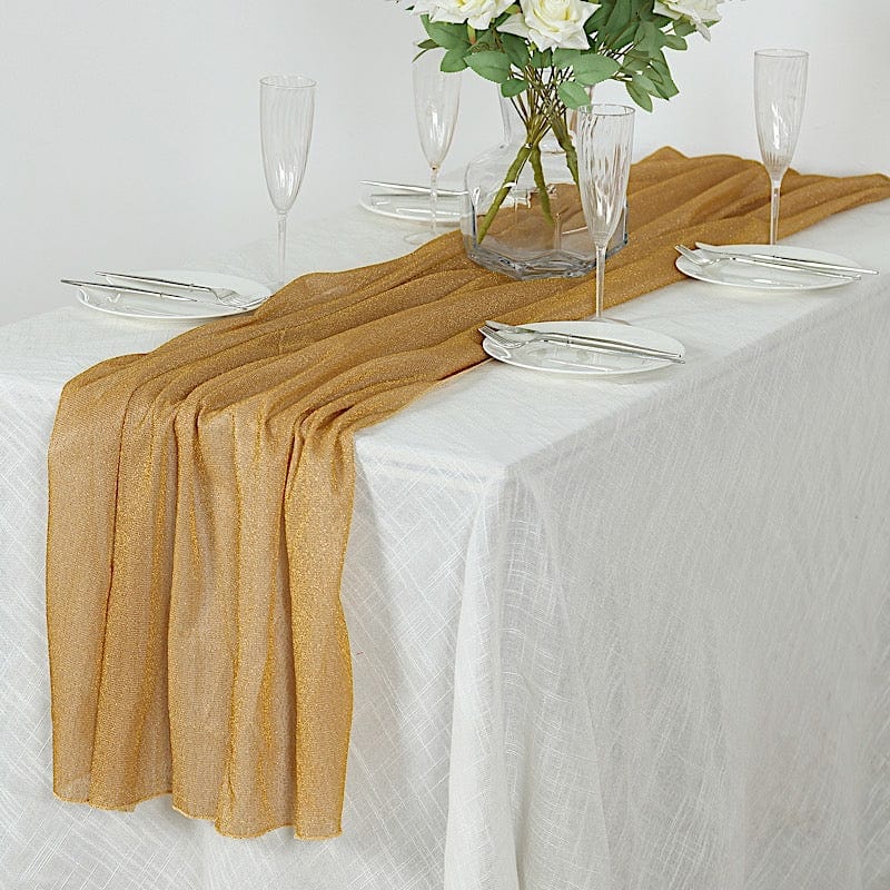 27x120 in Glitter Gauze Table Runner