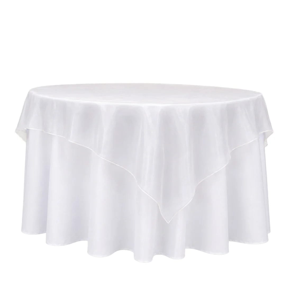 10 Sheer 72 x 72 in Organza Table Overlay