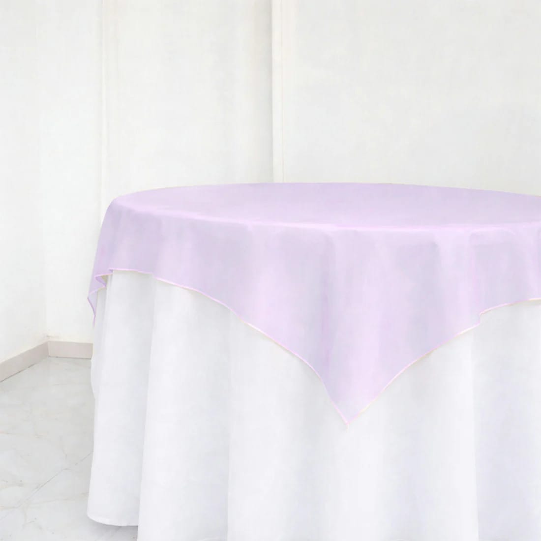 10 Sheer 72 x 72 in Organza Table Overlay